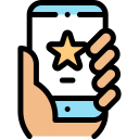 smartphone,social media,star,hand ok 